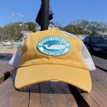 Whale Trucker Hat Yellow